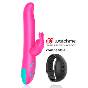HAPPY LOKY - PLUTO RABBIT ВИБРАТОР И РОТАТОР СОВМЕСТИМ С БЕСПРОВОДНОЙ ТЕХНОЛОГИЕЙ WATCHME