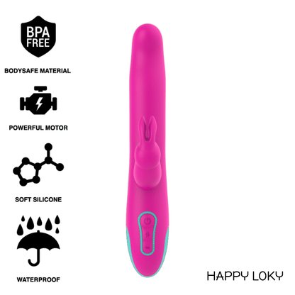 HAPPY LOKY - PLUTO RABBIT ВИБРАТОР И РОТАТОР СОВМЕСТИМ С БЕСПРОВОДНОЙ ТЕХНОЛОГИЕЙ WATCHME