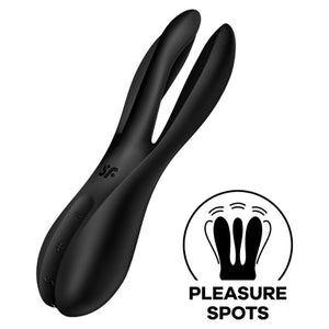 SATISFYER - THREESOME 2 VIBRATOR BLACK SATISFYER VIBRATOR