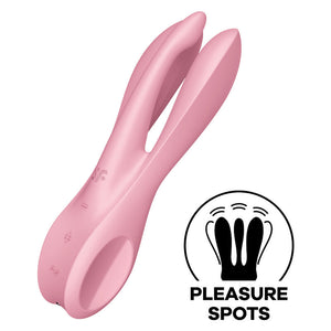 SATISFYER - ТРОЙКА 1 ВИБРАТОР СИНИЙ