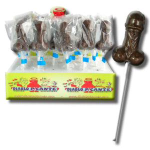 DIABLO PICANTE - DARK CHOCOLATE PENIS LOLLIPOP DIABLO PICANTE