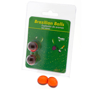 TALOKA - 2 BRAZĪLIJAS Bumbiņas zemenes un šampanietis INTIMATE GEL