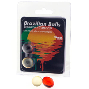 TALOKA - 2 BRAZILIAN BALLS SUPER HOT EFEKTA AIZRAUJOŠS GELS