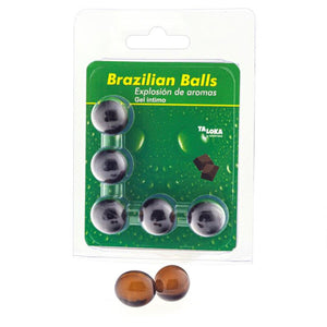 TALOKA - 5 BRAZILIAN BALLS ŠOKOLĀDES INTĪMAIS GELS