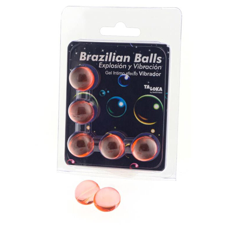 TALOKA - 5 BRAZILIAN BALLS VIBRĒJOŠA EFEKTA AIZRAUJOŠS GELS