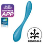 APMIERINĀTĀJS - G-SPOT FLEX 5 MULTI VIBRATOR BLUE