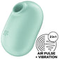 SATISFYER - PRO TO GO 2 ДВОЙНОЙ ВОЗДУШНЫЙ ИМПУЛЬСНЫЙ СТИМУЛЯТОР И ВИБРАТОР ФИОЛЕТОВЫЙ