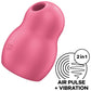 APMIERINĀTĀJS — PRO TO GO 1 DUBULA GAISA PULSE STIMULATORS UN SARKANĀ VIBRATORS