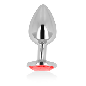 OHMAMA - ANAL PLUG WITH RED CRYSTAL 9 CM OHMAMA ANAL