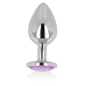 OHMAMA - ANAL PLUG WITH VIOLET CRYSTAL 8 CM OHMAMA ANAL