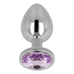 OHMAMA - ANAL PLUG WITH VIOLET CRYSTAL 8 CM OHMAMA ANAL
