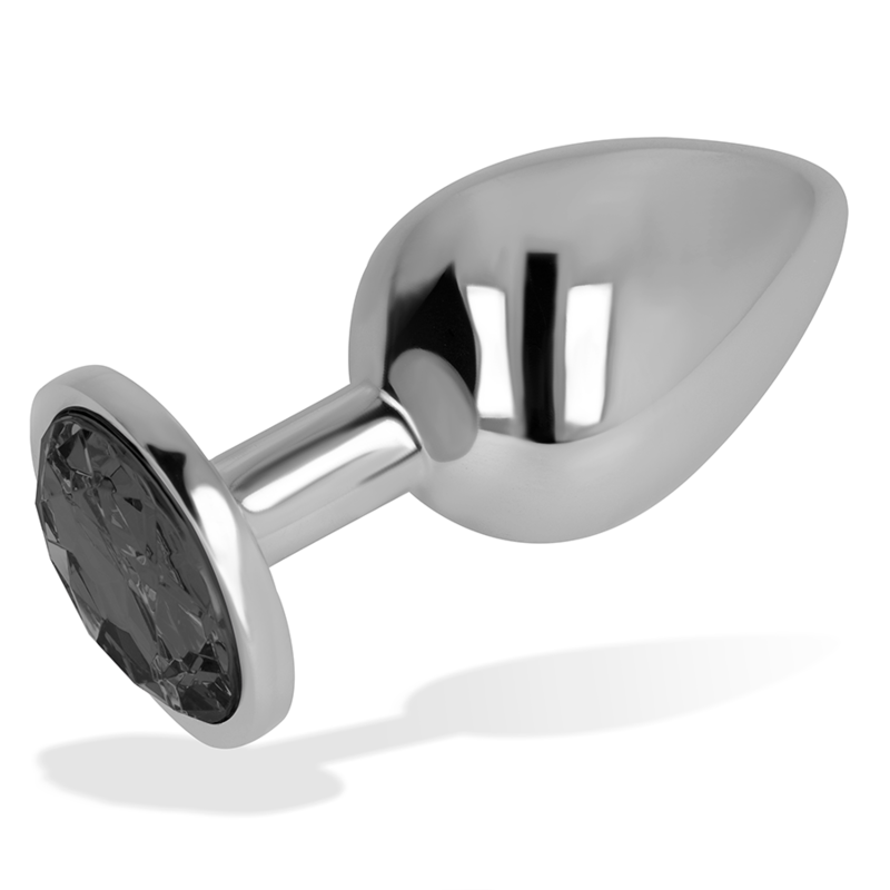 OHMAMA - ANAL PLUG WITH BLACK CRYSTAL 9 CM OHMAMA ANAL