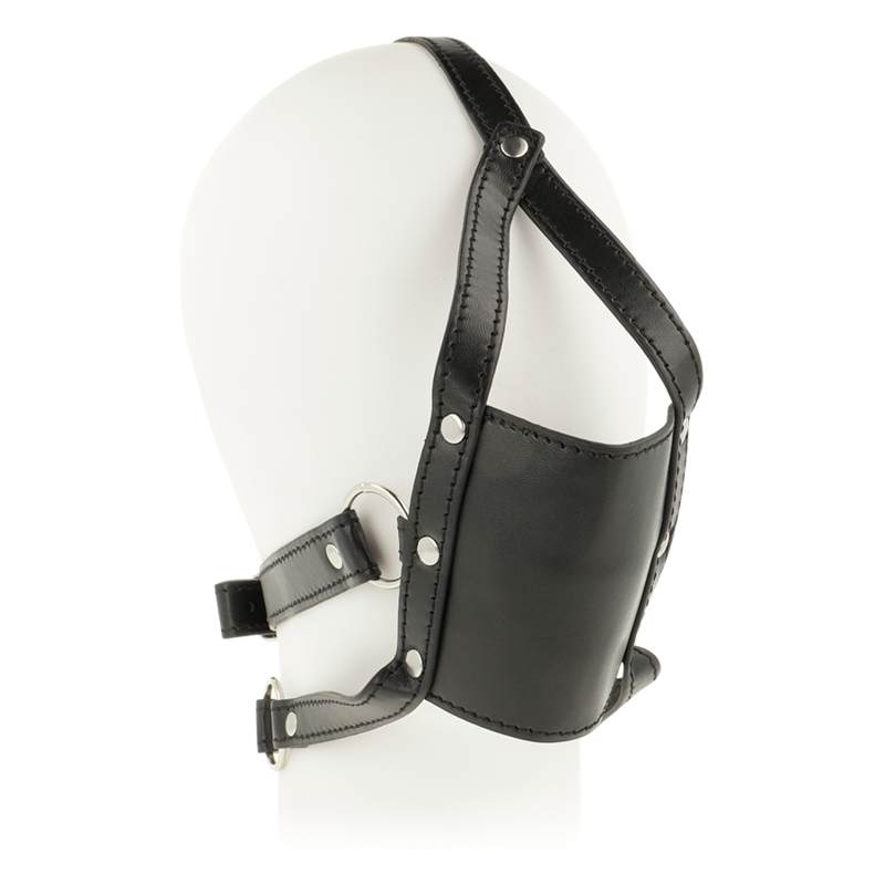 OHMAMA HEAD HARNESS WITH MUZZLE COVER BALL GAG OHMAMA FETISH