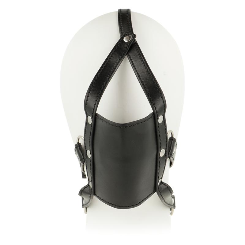 OHMAMA HEAD HARNESS WITH MUZZLE COVER BALL GAG OHMAMA FETISH