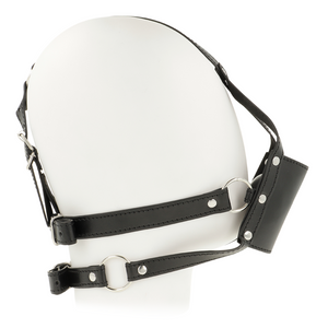 OHMAMA HEAD HARNESS WITH MUZZLE COVER BALL GAG OHMAMA FETISH