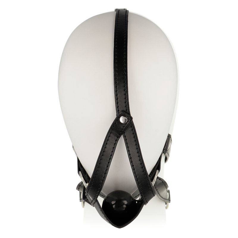 OHMAMA HEAD HARNESS WITH MUZZLE COVER BALL GAG OHMAMA FETISH