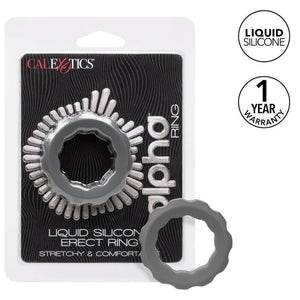 CALEXOTICS - ALPHA ERECT RING GREY CALEXOTICS
