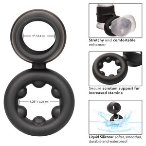 KALESOOTIKA - ALPHA DUAL MAGNUM RING BLACK CALEXOOTICS