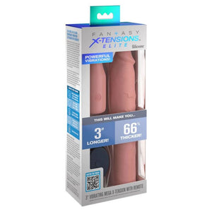 FANTASY X- TENSIONS - PIPEDREAMS SLEEVE 22,86 CM + 7,62 CM PLUG REMOTE SKIN FANTASY X-TENSIONS