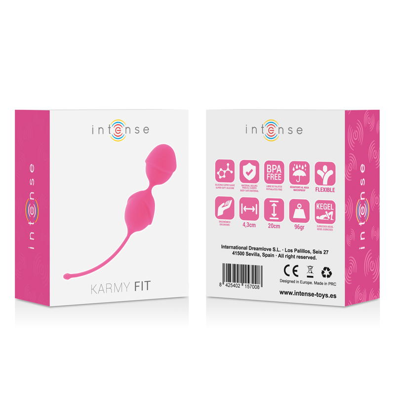 INTENSE - KARMY FIT KEGEL SILICONE FUCHSIA INTENSE HEALTH & FUN