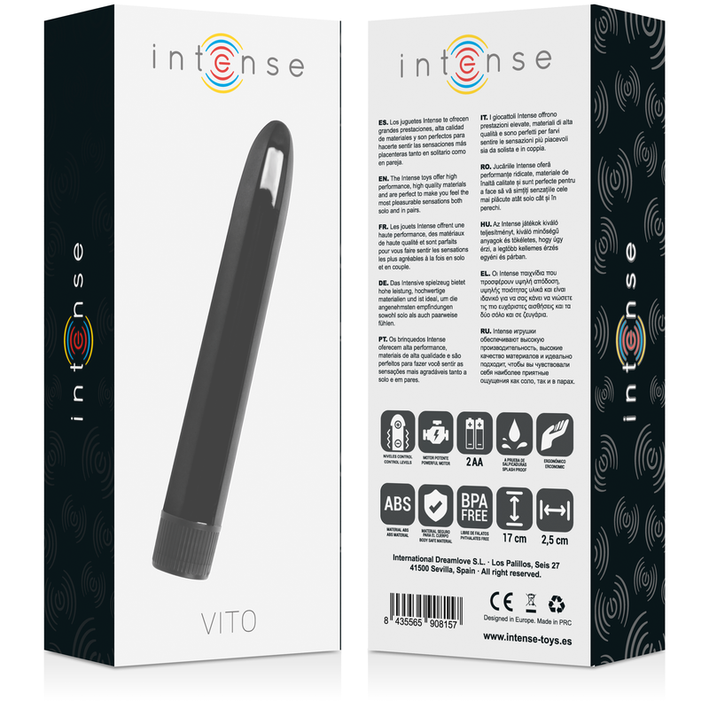 INTENSE - VITO BLACK VIBRATOR INTENSE FUN