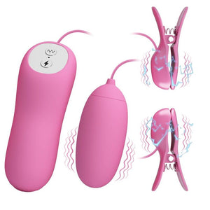 PRETTY LOVE - TWEEZERS WITH VIBRATION AND PINK ELETROSHOCK PRETTY LOVE