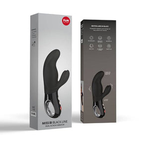 FUN FACTORY - MISS BI RABBIT VIBRATOR BLACK LINE FUN FACTORY