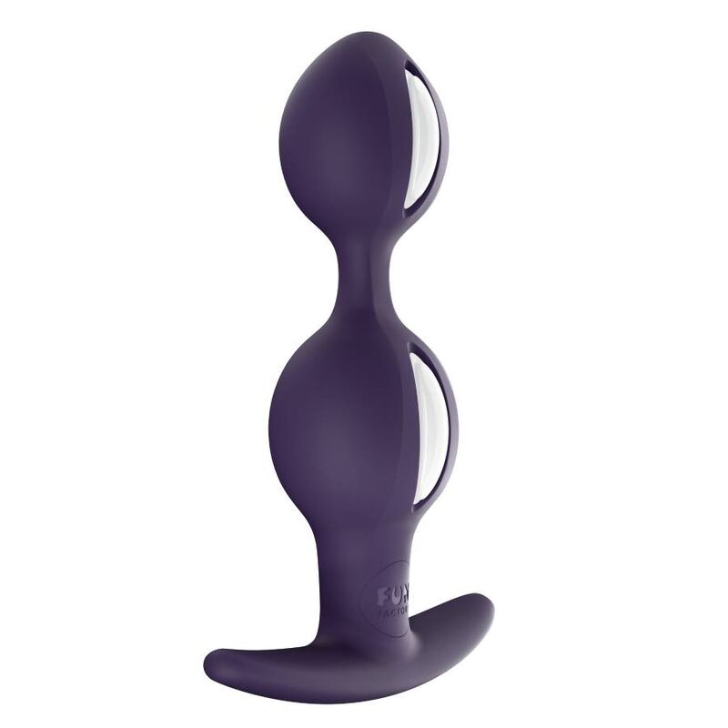 FUN FACTORY - B BALLS DUO VALGE/TUMEVIOLETNE FUN FACTORY