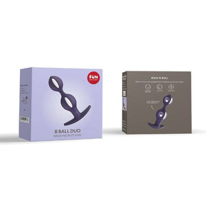FUN FACTORY - B BALLS DUO WHITE/DARK VIOLET FUN FACTORY