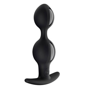 FUN FACTORY - B BALLS DUO ANAL PLUG WITH MOTION GREY BLACK FUN FACTORY