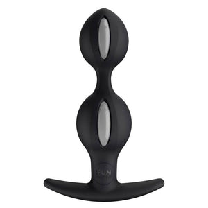 FUN FACTORY - B BALLS DUO ANAL PLUG WITH MOTION GREY BLACK FUN FACTORY