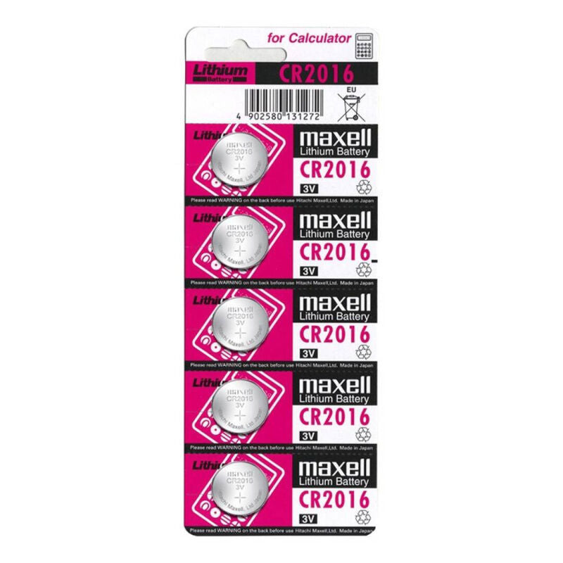 MAXELL - АККУМУЛЯТОР ЛИТИЙ CR2016 3V 5UDS
