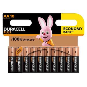 DURACELL - PLUS POWER 100 ЩЕЛОЧНАЯ БАТАРЕЙКА AA LR6 10 ШТ.