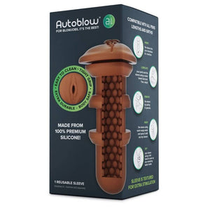 AUTOBLOW - AI VAGINA SLEEVE BROWN AUTOBLOW