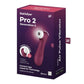 SATISFYER — PRO 2 ПОКОЛЕНИЕ 3 ВИННО-КРАСНОЕ BLUETOOTH И ПРИЛОЖЕНИЕ
