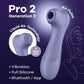 SATISFYER — PRO 2 ПОКОЛЕНИЕ 3 ВИННО-КРАСНОЕ BLUETOOTH И ПРИЛОЖЕНИЕ