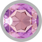 INTENSE - ALUMINUM METAL ANAL PLUG WITH VIOLET CRYSTAL SIZE L