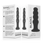 Black & Silver premium silicone anal plug for beginners and experts, designed for a smooth introduction to anal play.