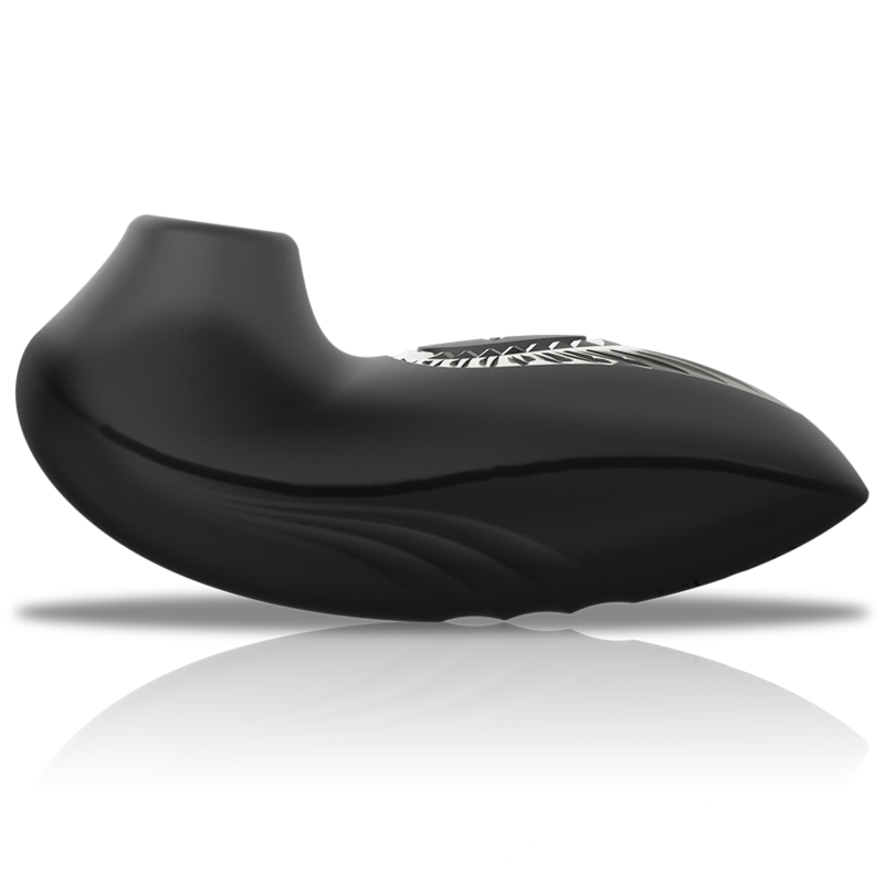 Black&Silver Drake Deluxe Sucking Vibe, rechargeable silicone design, innovative clitoral suction technology.