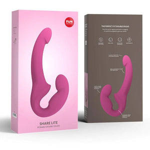 FUN FACTORY – JAGA LITE DOUBLE DILDO BLACKBERRY FUN FACTORY