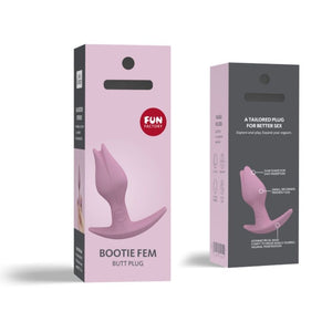 FUN FACTORY — BOOTIE FEM SIEVIEŠIEM ANĀLĀ BUTT PLUG ROSE