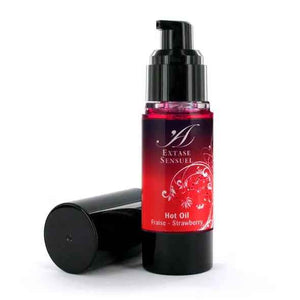 EXTASE SENSUAL - STRAWBERRY HEAT STIMULATING OIL 30 ML - LoveYou.lv