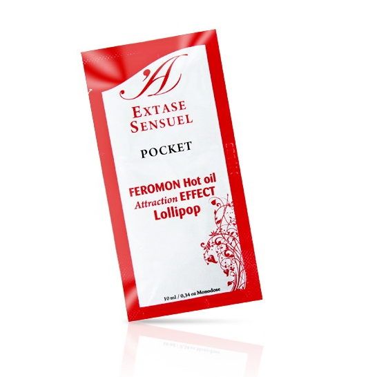 EXTASE SENSUAL - МАССАЖНОЕ МАСЛО С ФЕРОМОНАМИ С ТЕПЛОВЫМ ЭФФЕКТОМ ЛЕДЕНЦ 10 МЛ