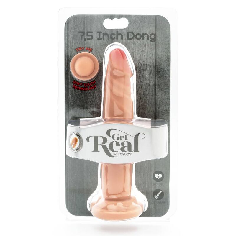 GET REAL - DUAL DENSITY DONG 19 CM SKIN GET REAL