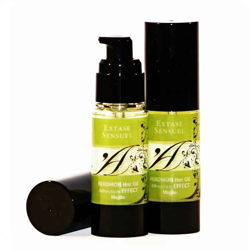 EXTASE SENSUAL - HEAT EFFECT MASSAGE OIL WITH MOJITO PHEROMONES 30 ML - LoveYou.lv