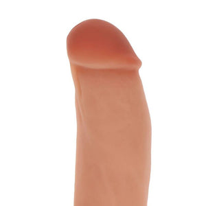 GET REAL - SILICONE DILDO 18 CM W BALLS SKIN GET REAL