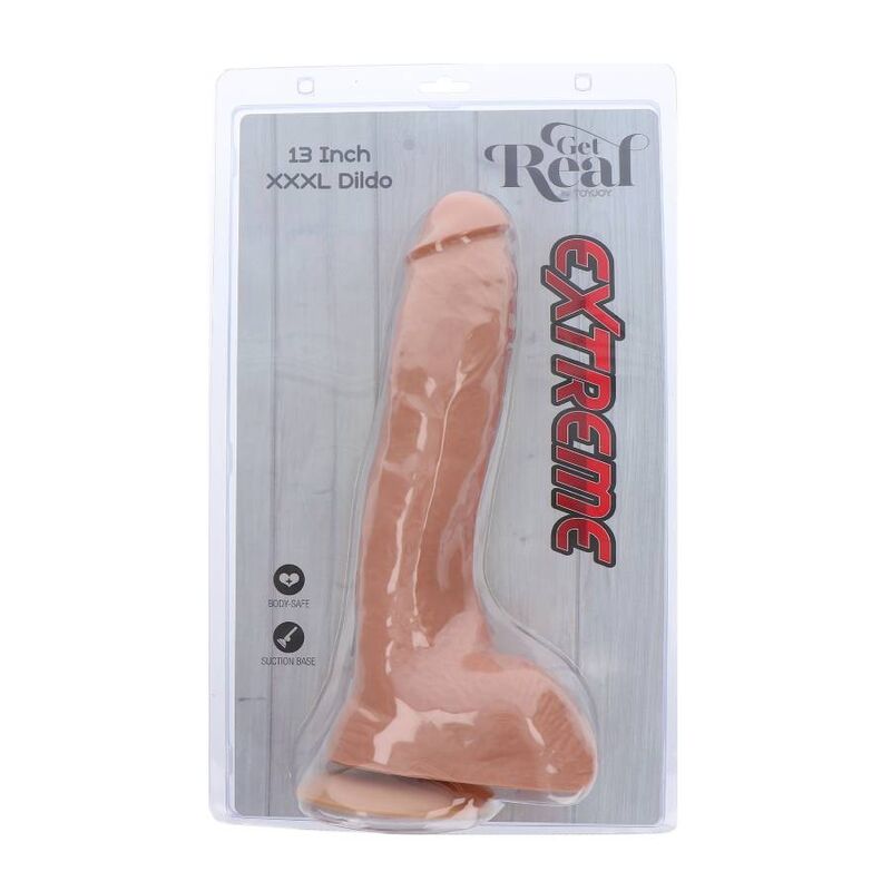 GET REAL - EXTREME XXXL DILDO 34 CM SKIN GET REAL