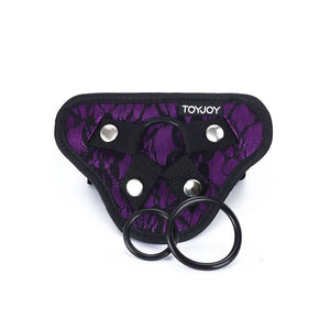 GET REAL - STRAP-ON LACE HARNESS PURPLE GET REAL