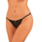 OBSESSIVE – CELIA NOIR Ouvert Tanga XS/S Obsessive Höschen und Tanga