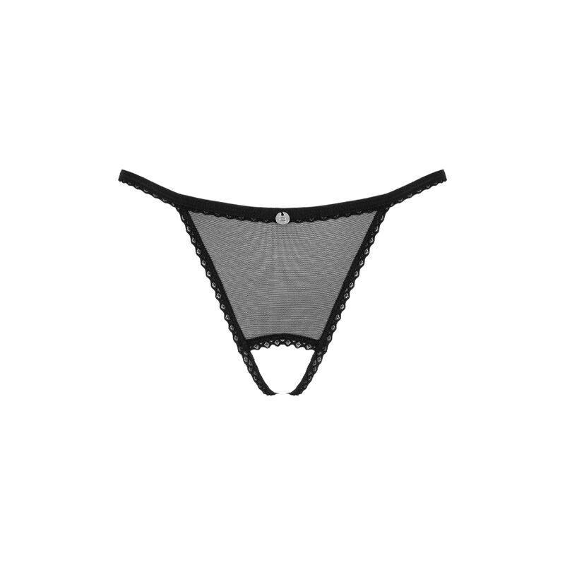 OBSESSIVE – CELIA NOIR Ouvert Tanga XS/S Obsessive Höschen und Tanga